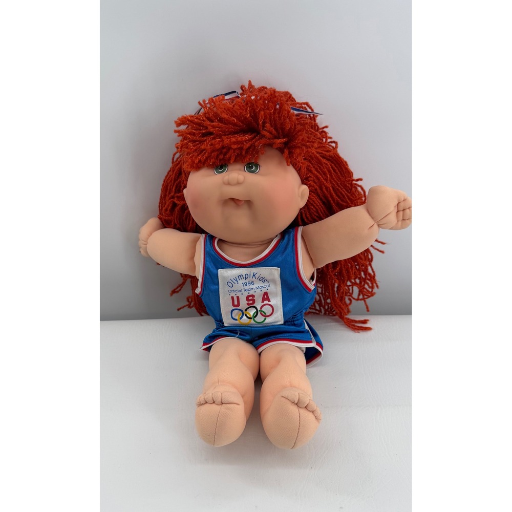 Cabbage Patch Kids OlympiKids Doll 1996 USA Olympic Team Mascot Red Hair Vintage